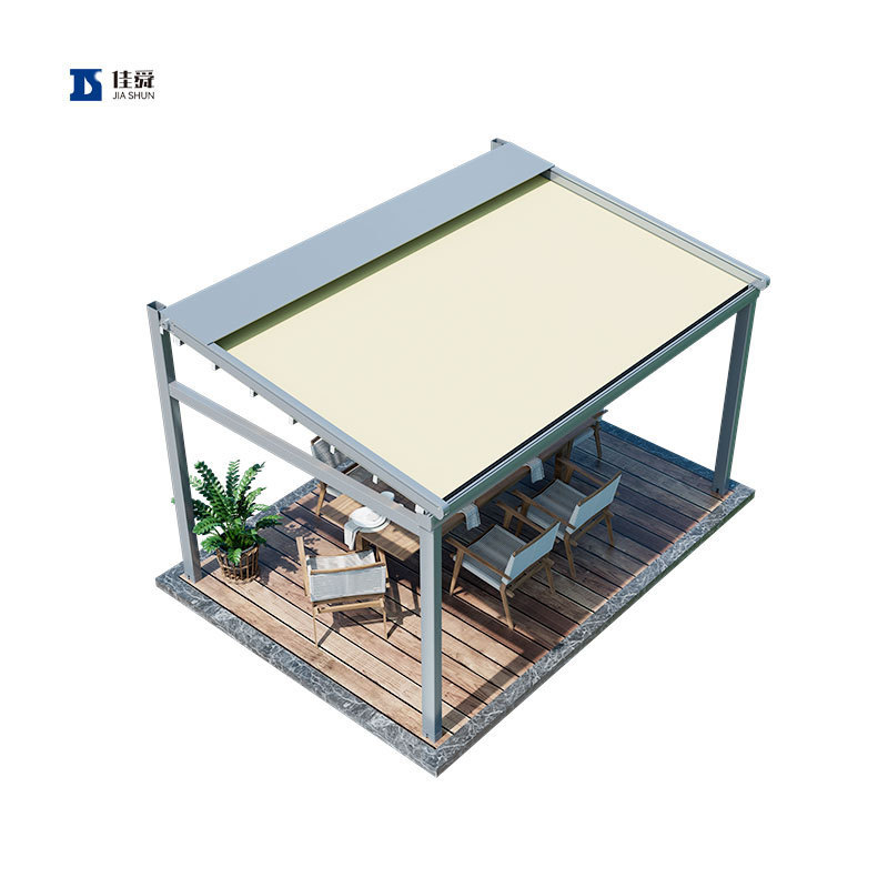 New Style Waterproof Balcony Pergola Canopy Swimming Pool Pergola With Retractable Canopy