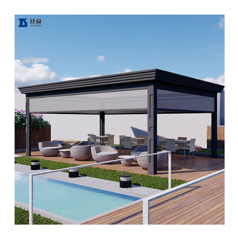 Best Selling Aluminum Frame Louvered Pergola With Roof Aluminum Pergola Outdoor