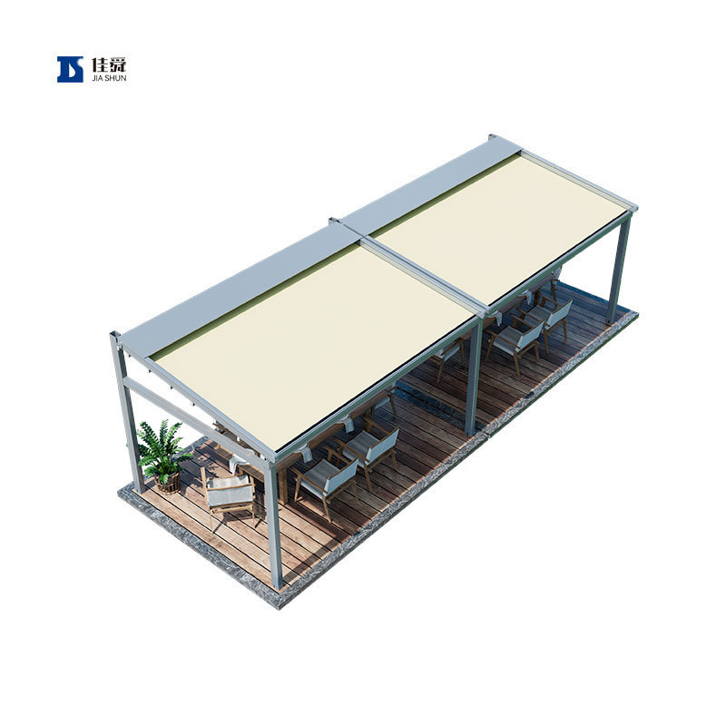 New Style Waterproof Balcony Pergola Canopy Swimming Pool Pergola With Retractable Canopy