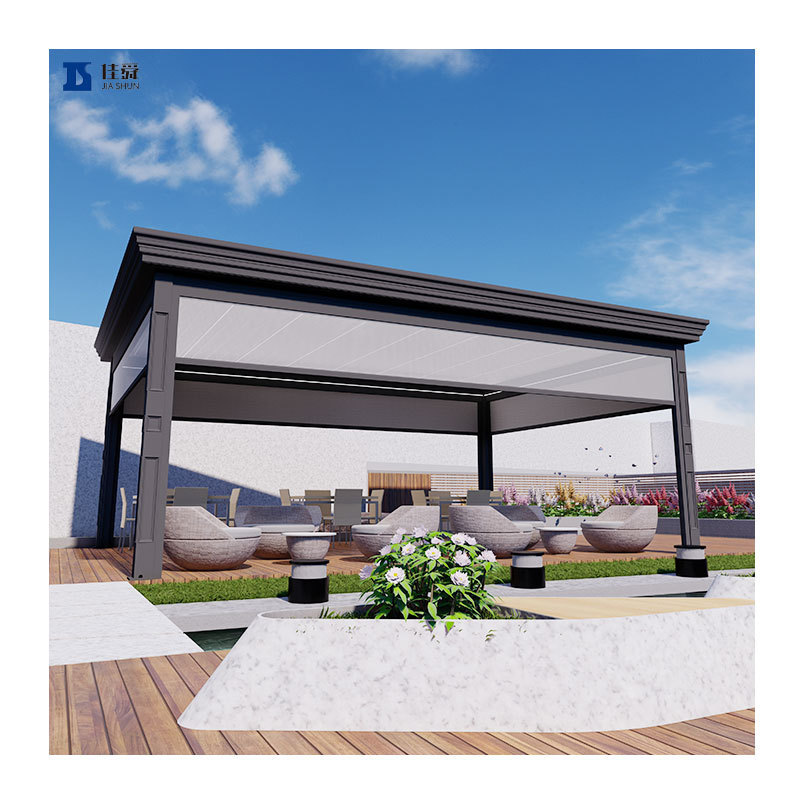 Best Selling Aluminum Frame Louvered Pergola With Roof Aluminum Pergola Outdoor