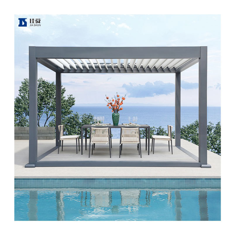 Best Selling Aluminium Overkapping Shutters Pergola Garden Pergolas And Gazebos Exterior Aluminium Outdoor