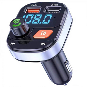 Car Cigarette Lighter Converter Dual USB Phone Charger PD Fast Charge FM Radio Transmitter Bluetooth-5.0MP3 Player