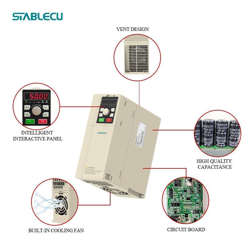 High-Efficiency 11KW Power Inverter 3 Phase Frequency Converter 380V AC VFD Drive for AC Motor