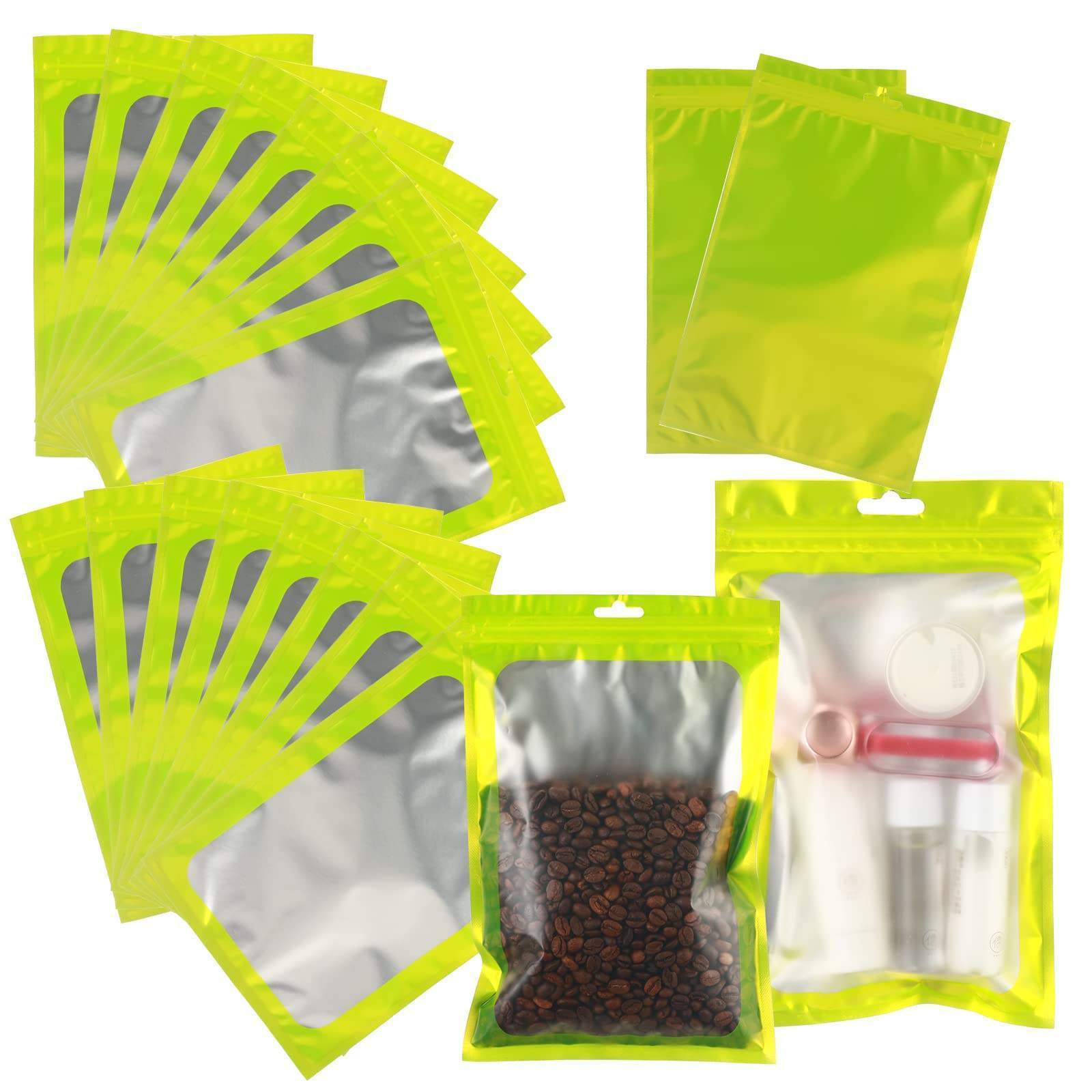 Custom Heat seal food storage resealable foil pouch odorless mylar bags clear window Aluminum matte black ziplock