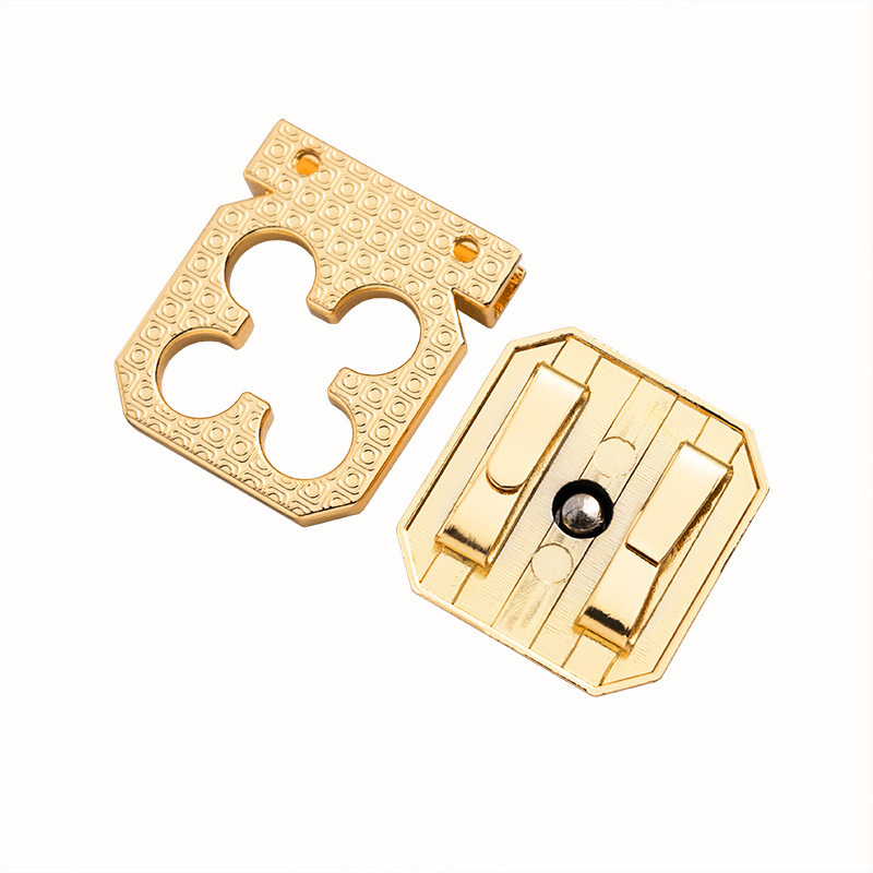 Round Metal Buckle Lock Hardware For Bags Shoulder Handbag DIY Craft Turn Locks Clasp Bag Locks