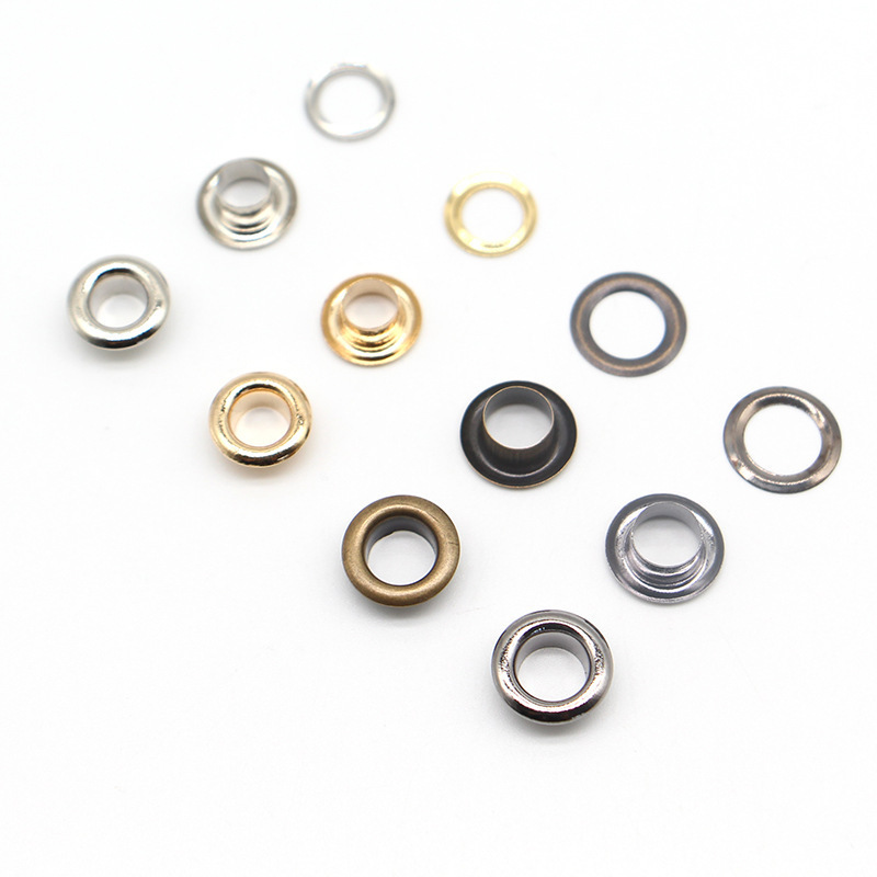 Custom Logo Factory Supply Different Size Metal Eyelets Brass Stainless Steel Metal Grommet Garment Eyelet