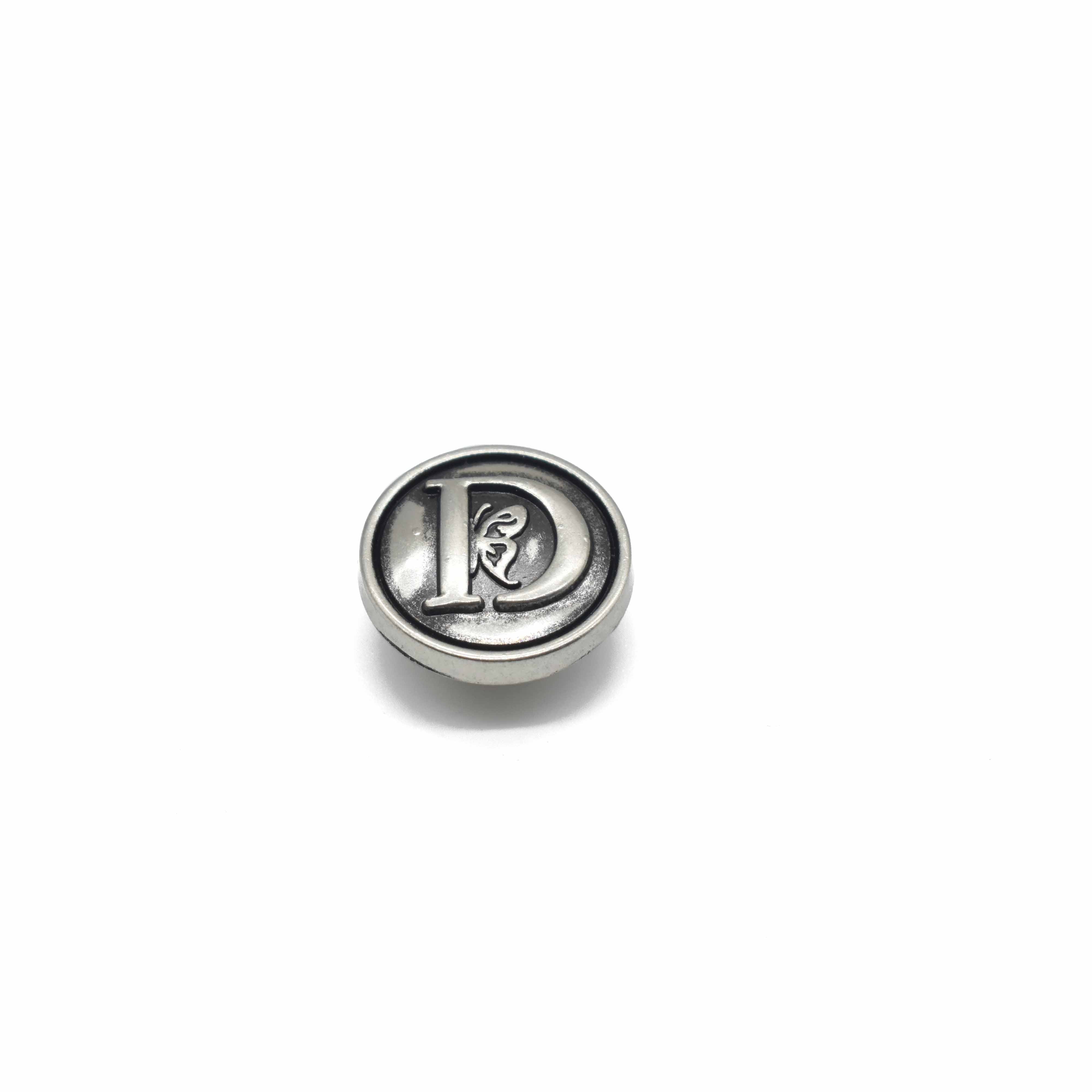 New Style High Quality Classic Antique17mm accessories  Custom Logo Denim Metal Jeans Button For Jeans