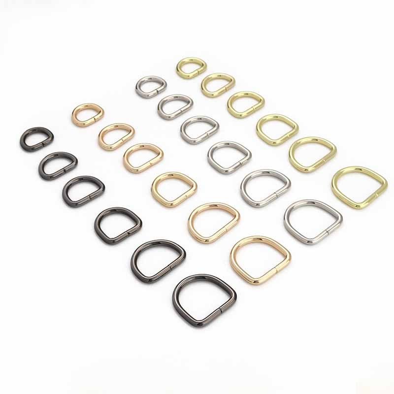 Wholesale High Quality Custom Handbag Hardware Metal Bag Accessories Buckle End Purse Feet Locks D Ring Swivel Hook