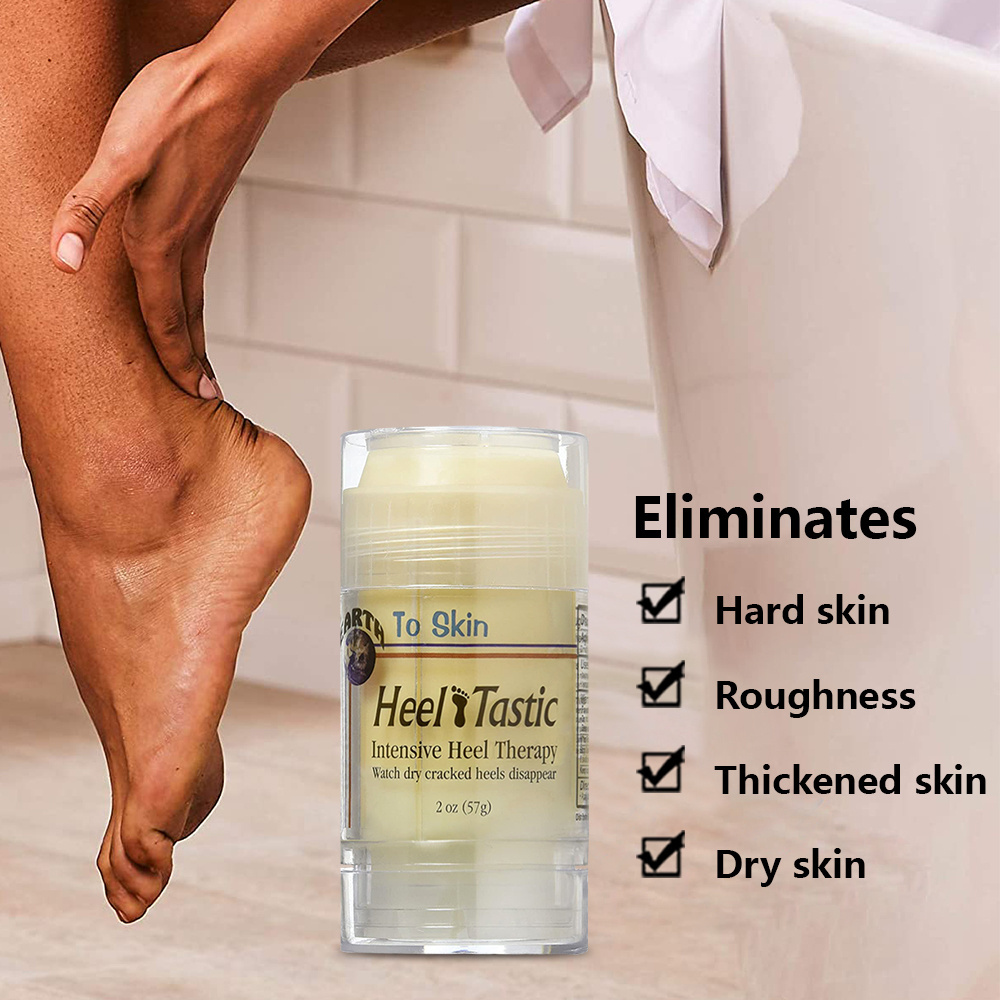 Custom Private Label Cracked Heel Repairs Remove Dead Skin Foot Massage Exfoliating Foot Care Product Heel Balm Stick