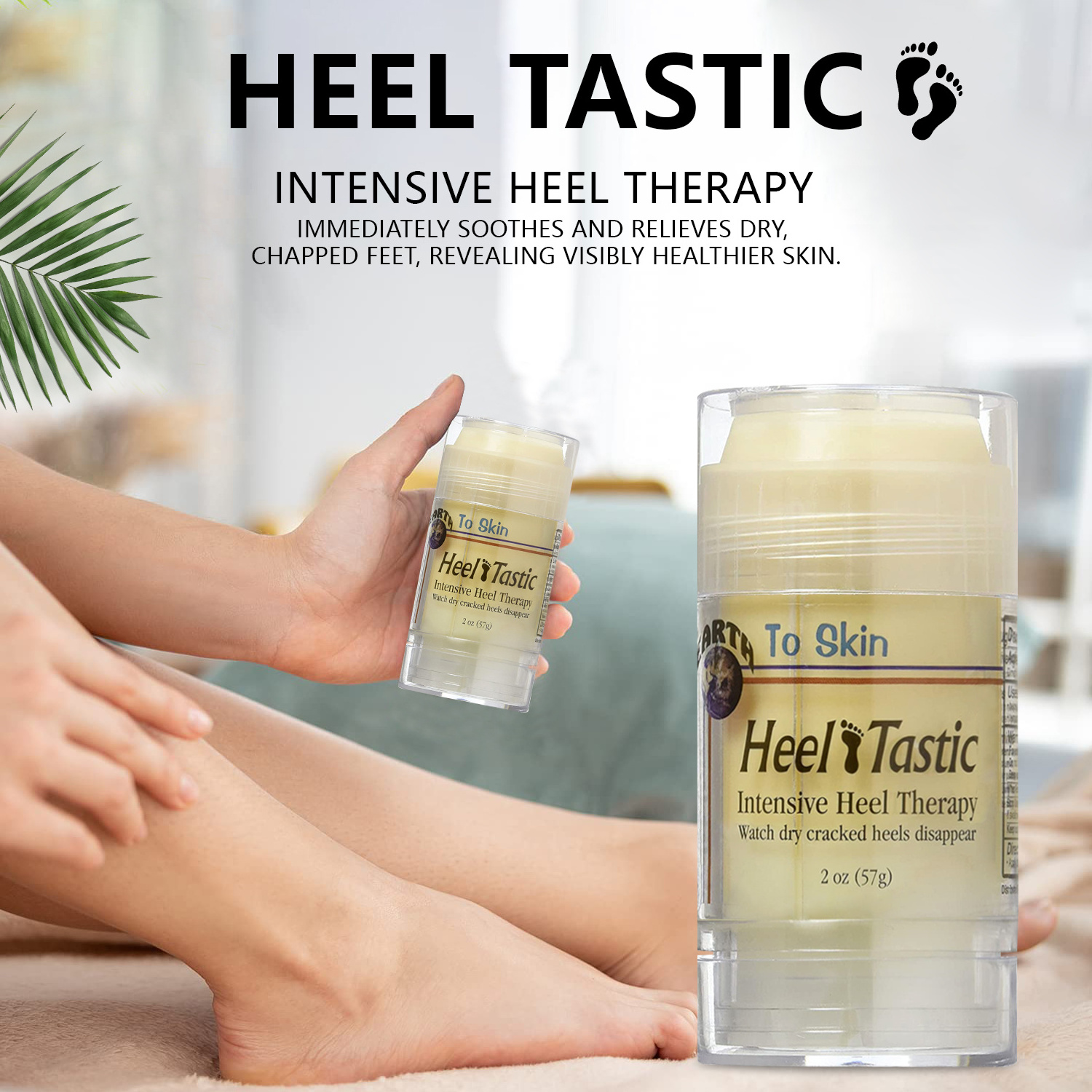 Custom Private Label Cracked Heel Repairs Remove Dead Skin Foot Massage Exfoliating Foot Care Product Heel Balm Stick