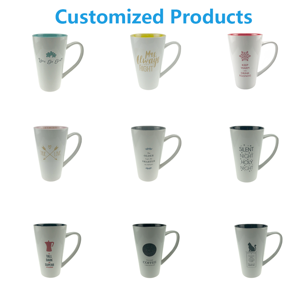 Wholesale 29 ounce 860ml colorful mug tall stoneware coffee mugs custom logo big size ceramic cups