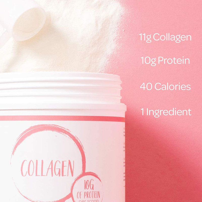 OEM Collagen powder Unflavored Collagen Peptide Powder - Grass-Fed, Pasture Raised Hydrolyzed Collagen Protein Supplement