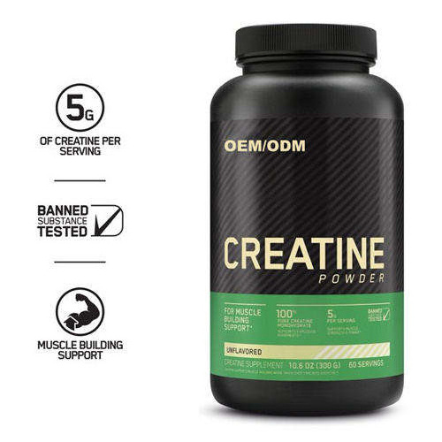 OEM Wholesale Private Label Factory supply Bulk Creatine Monohydrate Powder Muscle Building  Creatine Monohydrate