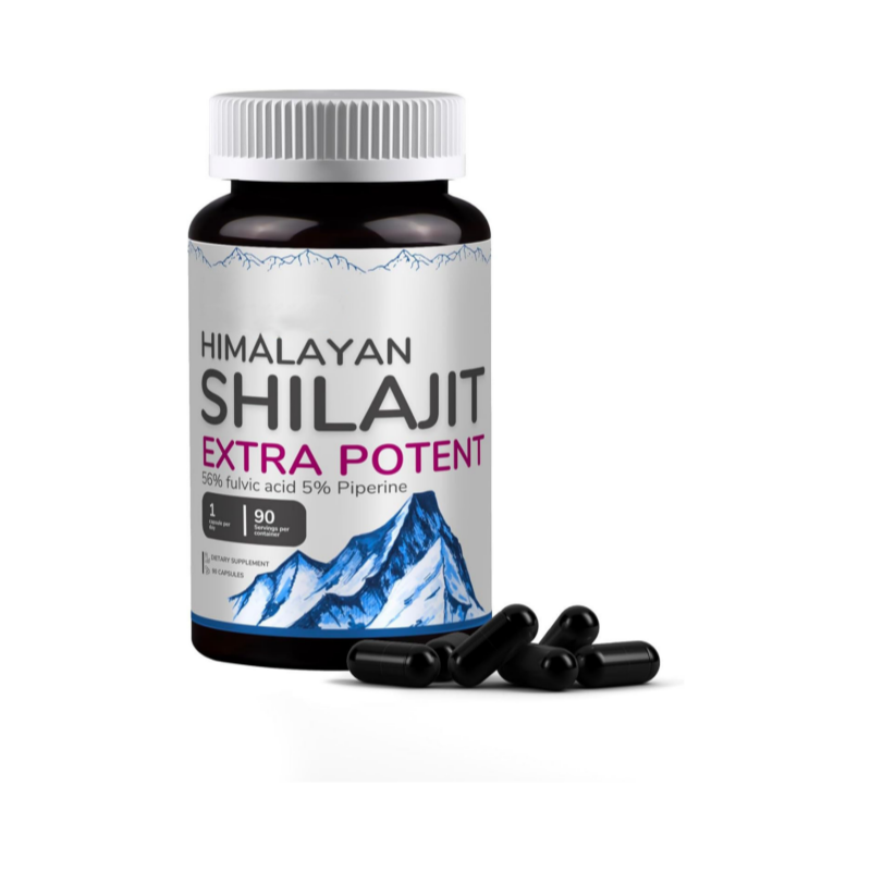 Oem Shilajit Capsule Himalayan Shilajit Resin 85 Minerals Brain Support Enhance Male Strength Shilajit Extract Capsules