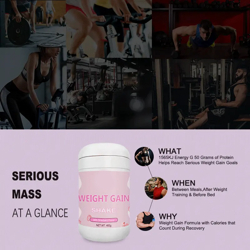 OEM Protein collagen Powder Multivitamin Weight Gain Powder Nutrithick Weight Gain Supplements For Women Gym