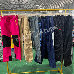 China used clothes in bales price winter nylon sport pants second hand clothes