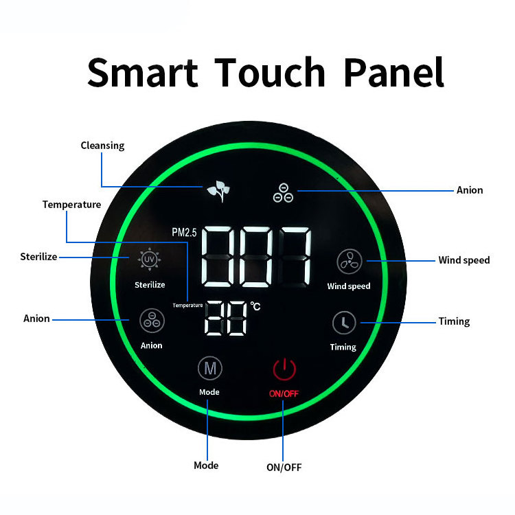 Digital Display Large Room Hospital Air Purifier for Household Premium Air Cleaner for Home Use