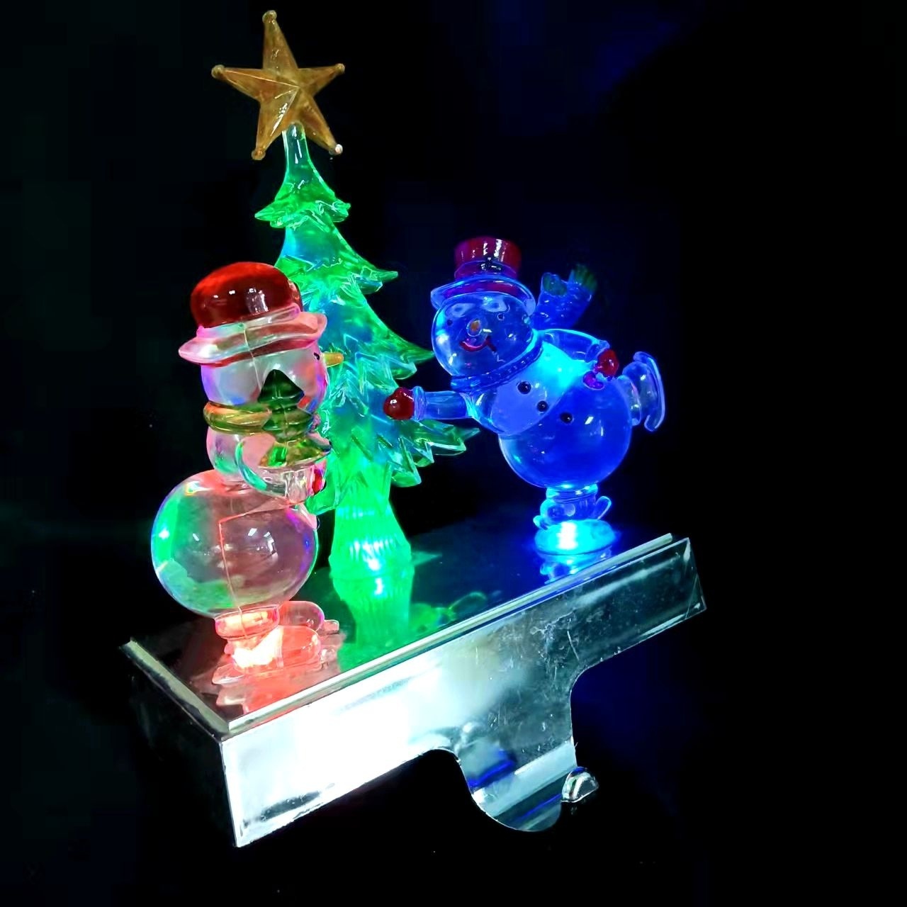 Christmas Decoration Supplies Metal Stand Christmas Stocking Hanger Christmas Tree Stocking Holder