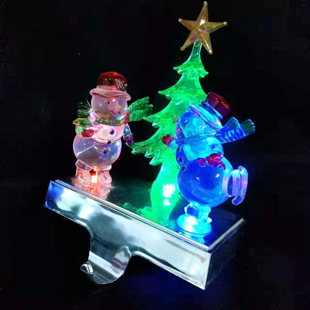 Christmas Decoration Supplies Metal Stand Christmas Stocking Hanger Christmas Tree Stocking Holder