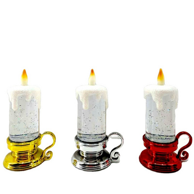 LED candle light lantern candle Christmas crafts LED water spinning Christmas lights