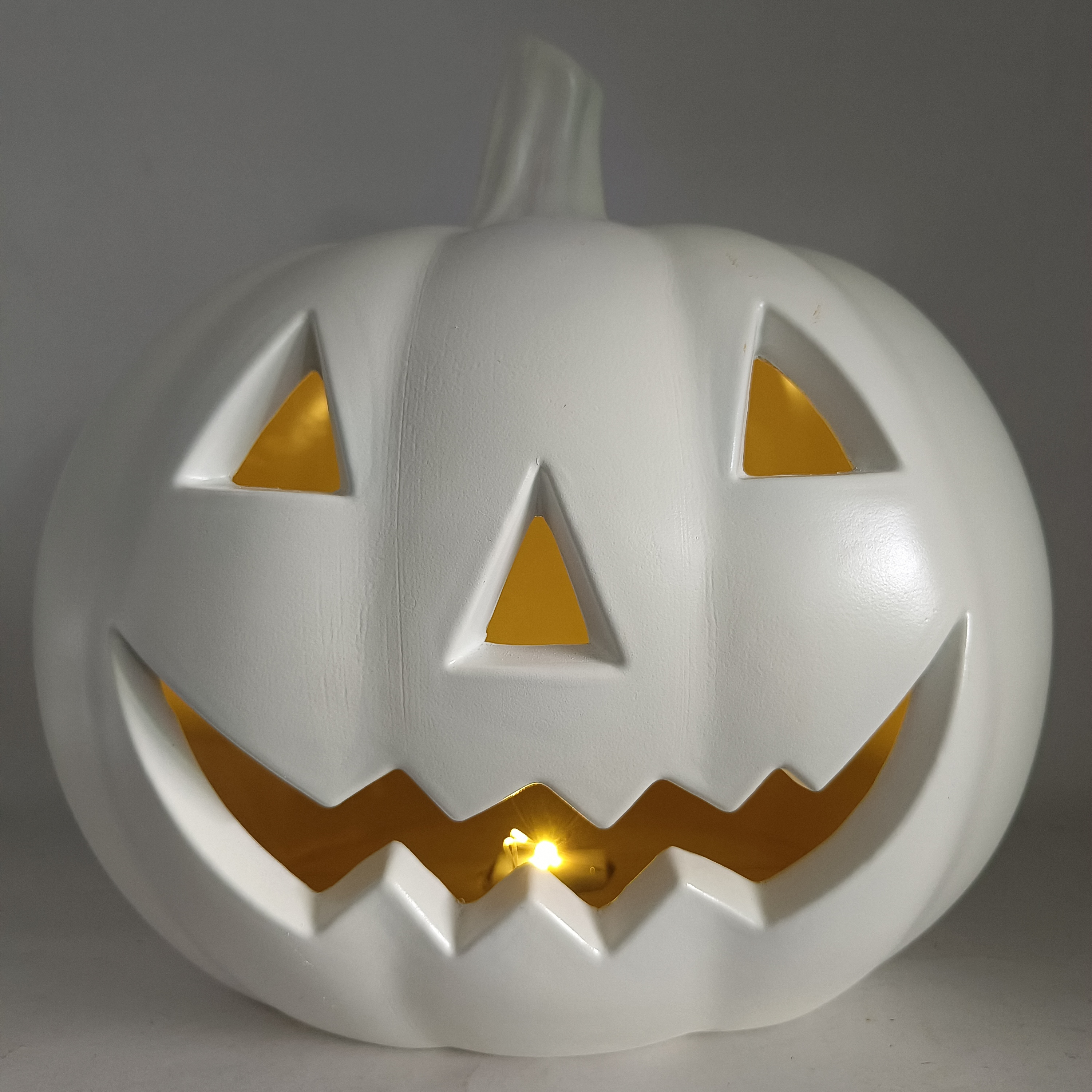 Indoor giant large halloween light up home decor carving plastic PU foam pumpkin 2023 halloween led light decorations for sale