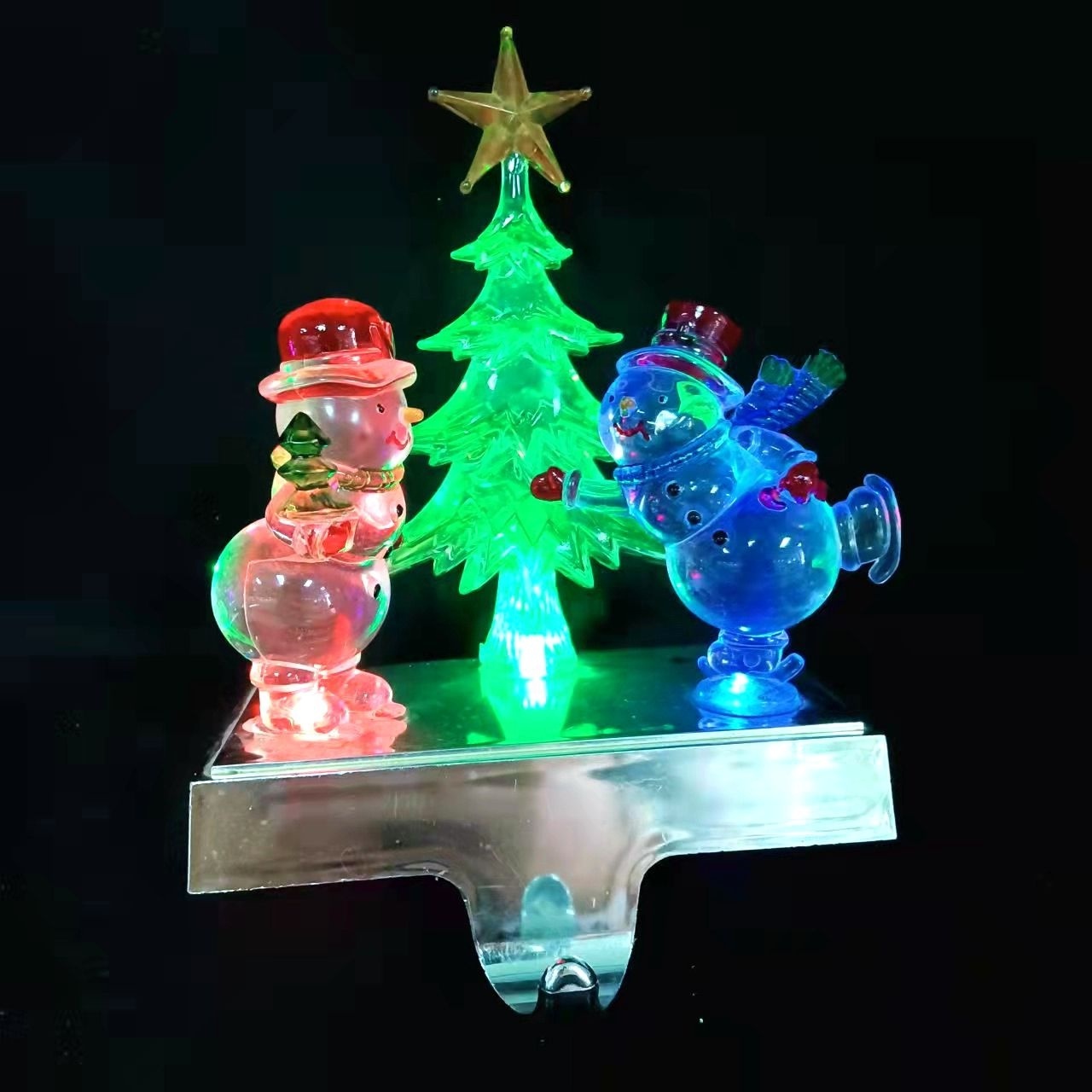 Christmas Decoration Supplies Metal Stand Christmas Stocking Hanger Christmas Tree Stocking Holder