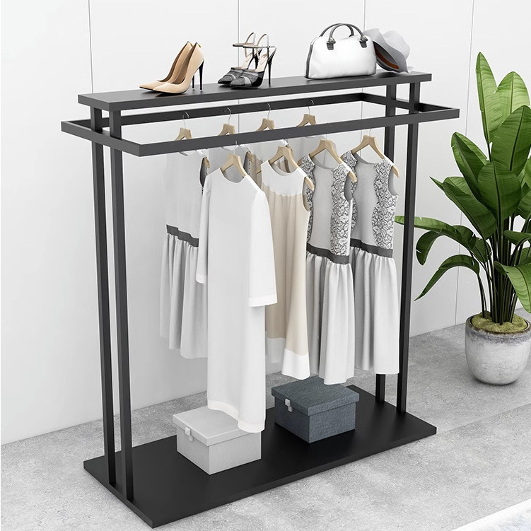 China Factory Custom Clothing Display Stand Cloth Rack Gondola cloth display shelf Garment Display Rack