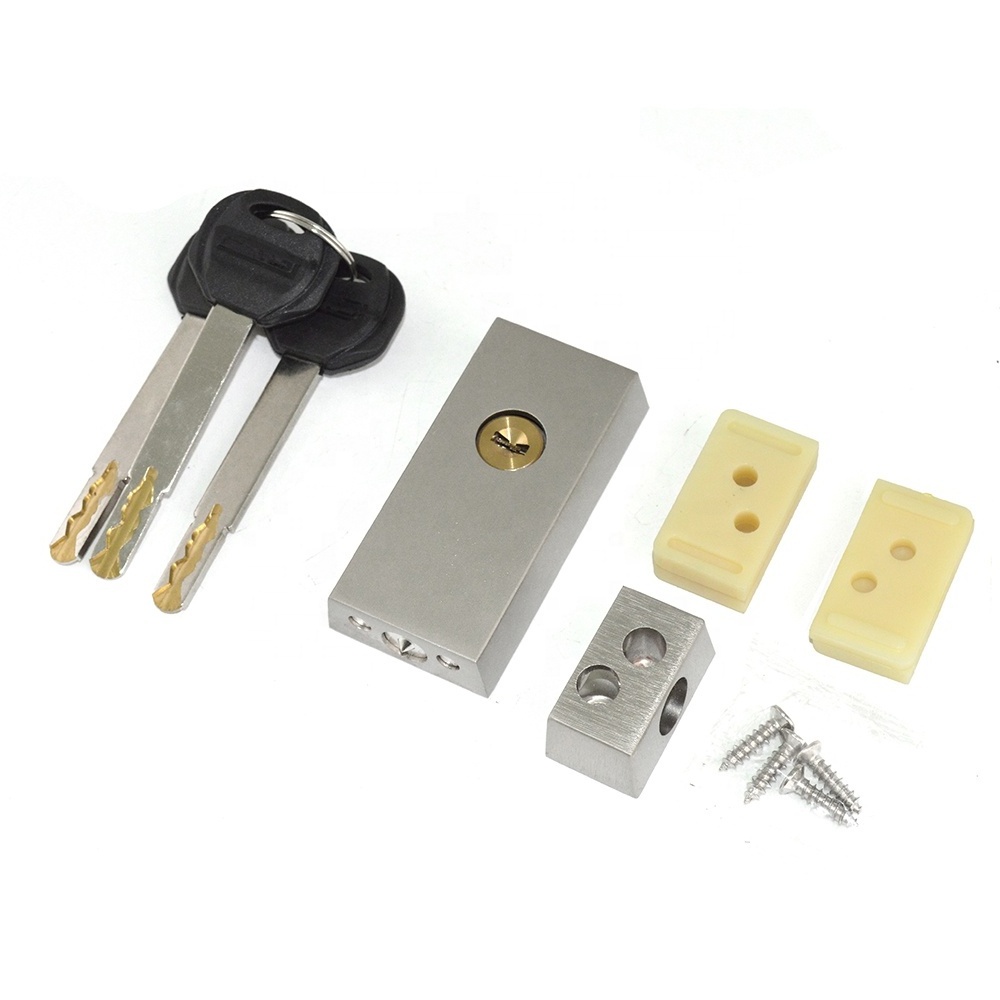 Hot sale security door rim lock aluminium frame rim lock sliding  bolt gate lock