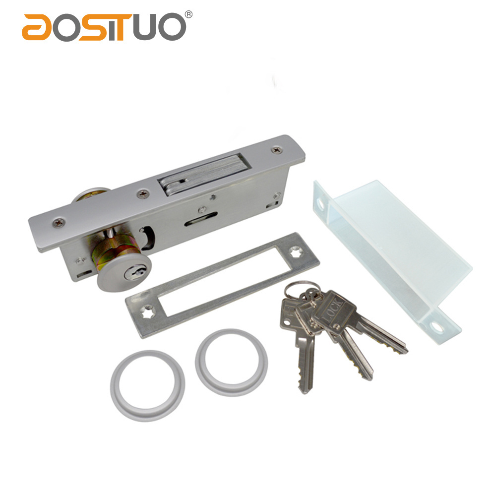 High quality Iron Door Lock Double Side Opening With Brass Keys Customized Color Safe Door Latch