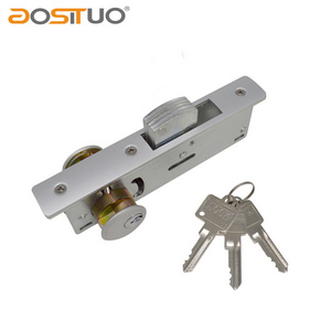 High quality Iron Door Lock Double Side Opening With Brass Keys Customized Color Safe Door Latch