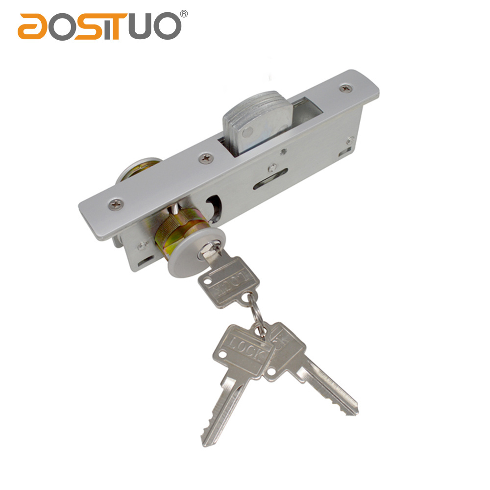 High quality Iron Door Lock Double Side Opening With Brass Keys Customized Color Safe Door Latch