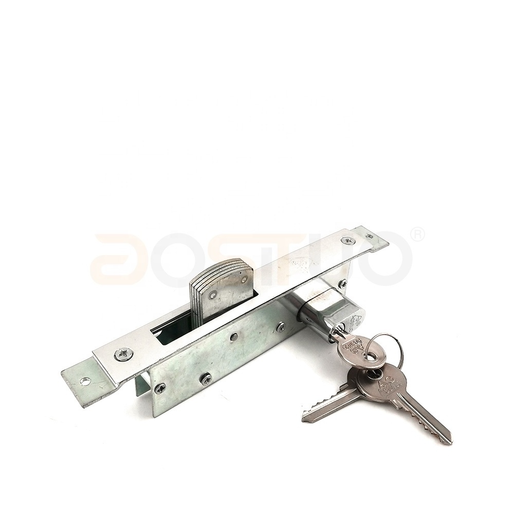 Wholesale aluminum double side opening security glass sliding door lock mortise door lock for double swing door