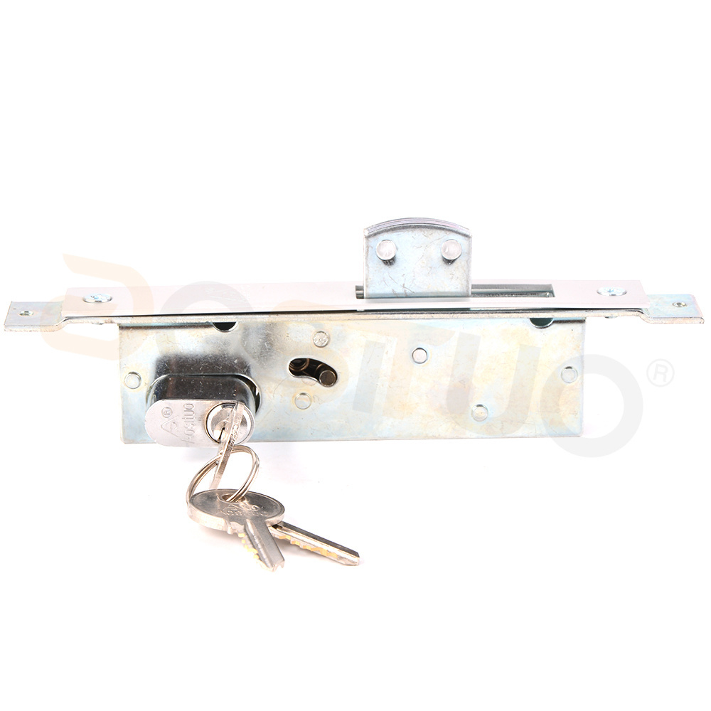 Wholesale aluminum double side opening security glass sliding door lock mortise door lock for double swing door