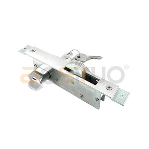 Factory  window and door hardware mico door lock sliding mortise security glass door lock with single key opening