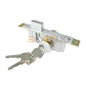 Brazil Colombia Argentina aluminum double opening sliding profile glass door lock kfc floor lock framed gate lock with