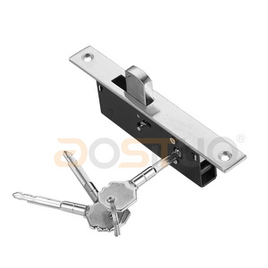 High quality aluminum security mortise mico deadbolt double side opening profile  sliding hook lock framed hook door lock