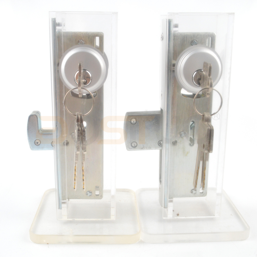 Commercial Aluminum Door Lock Security Glass Gate Lock Wooden Door Deadbolt Single Side Open Mortise Door Lock