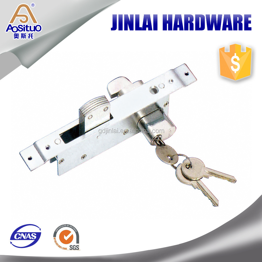 Hidden Door Lock/locks for Sliding Aluminum Doors Iron Zinc Lock Frame High Grade ISO9001:2008 41054T Aosituo