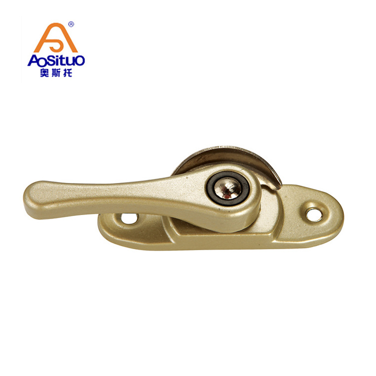 Hardware factory Aluminum sliding latch  crescent lock for window and doors