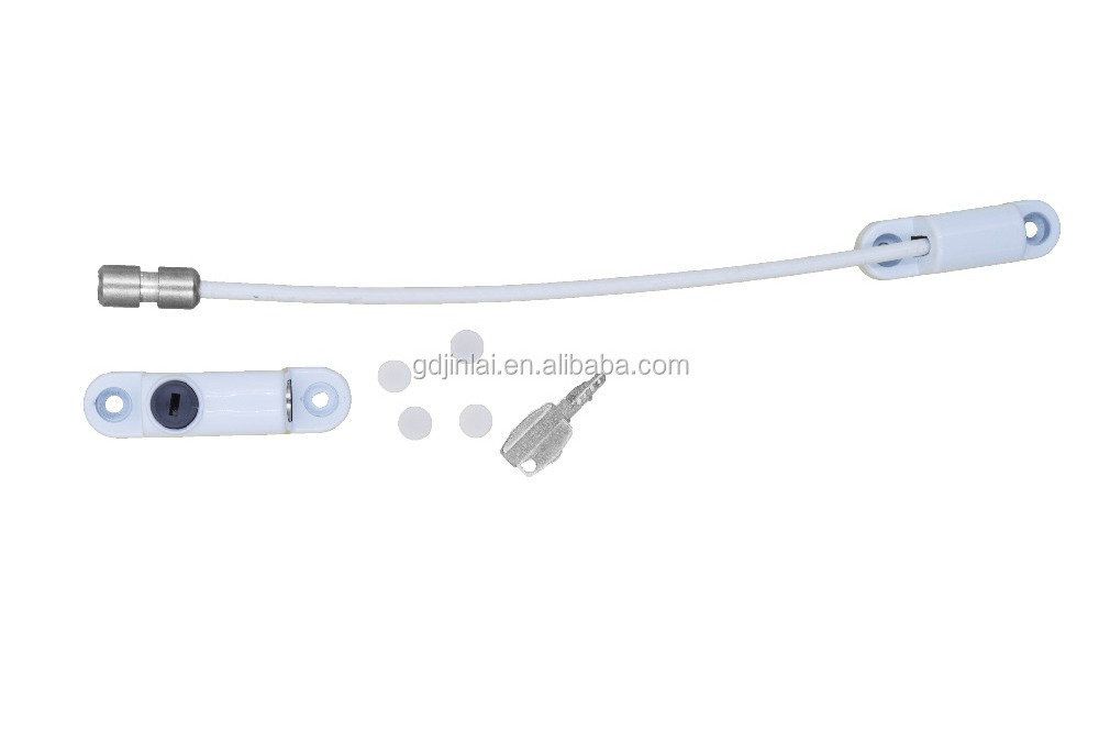 Child Casement uPVC Cable Window Restrictor. Child Safety Lock. Used On Windows & Doors - White