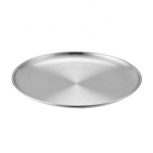 Korean stainless steel barbecue plate golden thick plate Barbecue Plate Steel Food Serving Trays