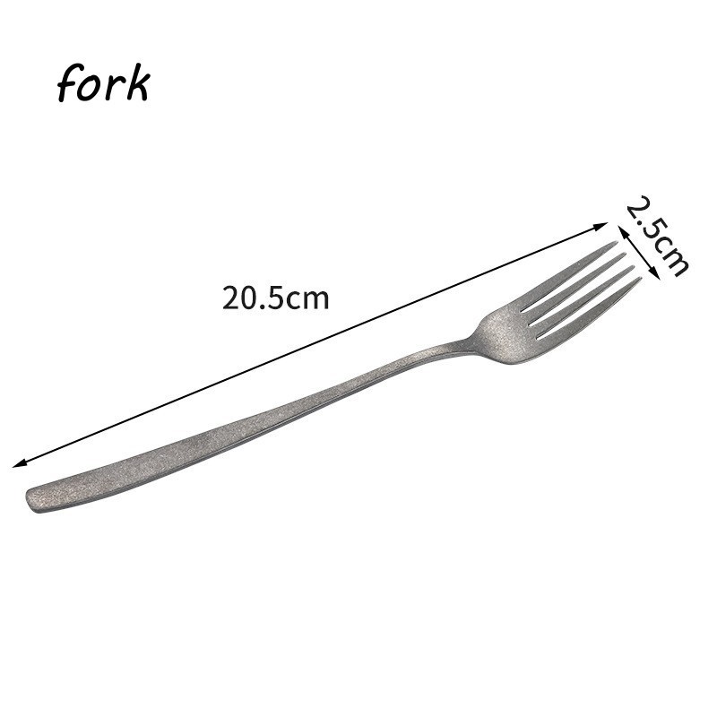 2023 Luxury restaurant hotel serving spoon set dessert stainless steel spoon with long handle