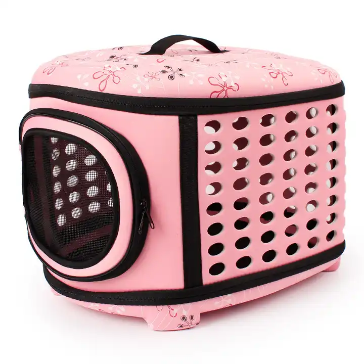 Portable Airline Durable Plastic Pet Travel Carrier  Pet Transport Box For Small Animals