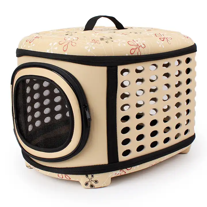 Portable Airline Durable Plastic Pet Travel Carrier  Pet Transport Box For Small Animals