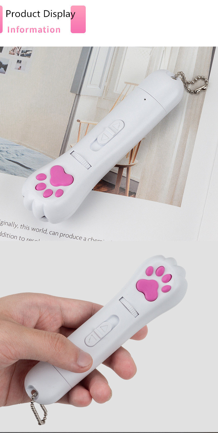 Pet Cat Laser Pointer Cat Toy Pet Training Tool with Flashlight UV good selling