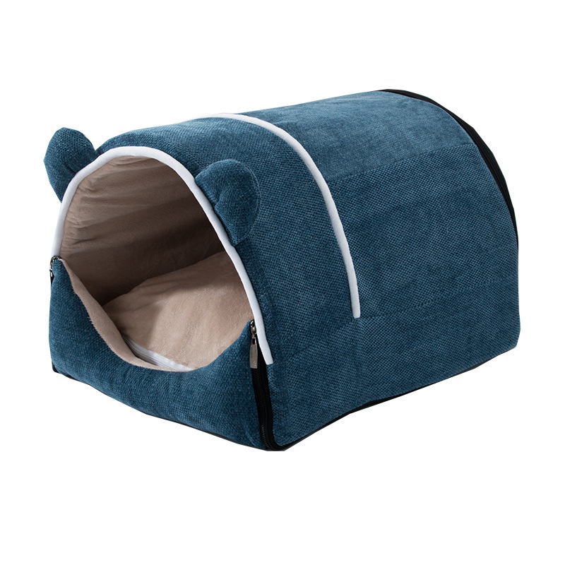 All Seasons Washable Removable Pet Nest Winter Pet Supplies Fully Enclosed Cat House Kennel Soft Cat Nest