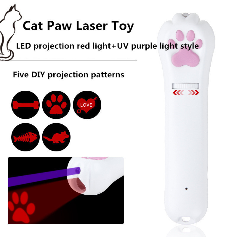 Pet Cat Laser Pointer Cat Toy Pet Training Tool with Flashlight UV good selling