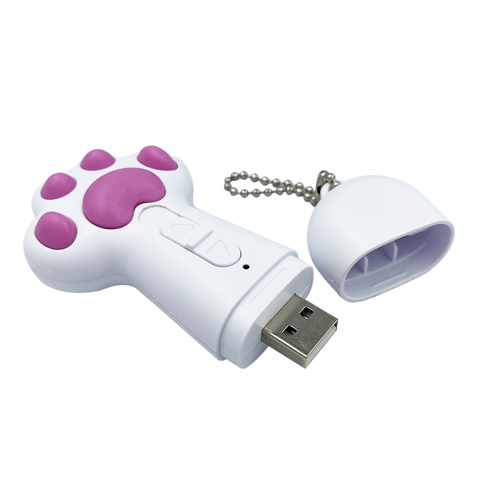 Multifunctional Customized Logo USB Battery Laser Pet Toys Led UV Light Cat Laser Toy