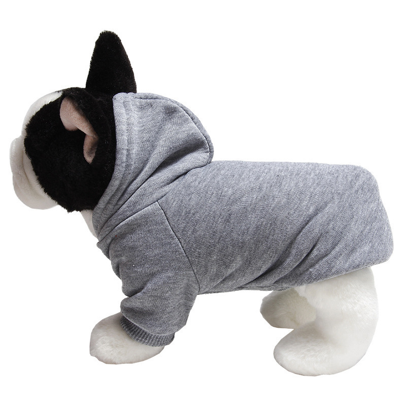 New Autumn Winter Fashion Wholesale Luxury Warm Dogs Accessories and Clothing Pet Dog Clothes with Hat Hoodies Cotton Fabric