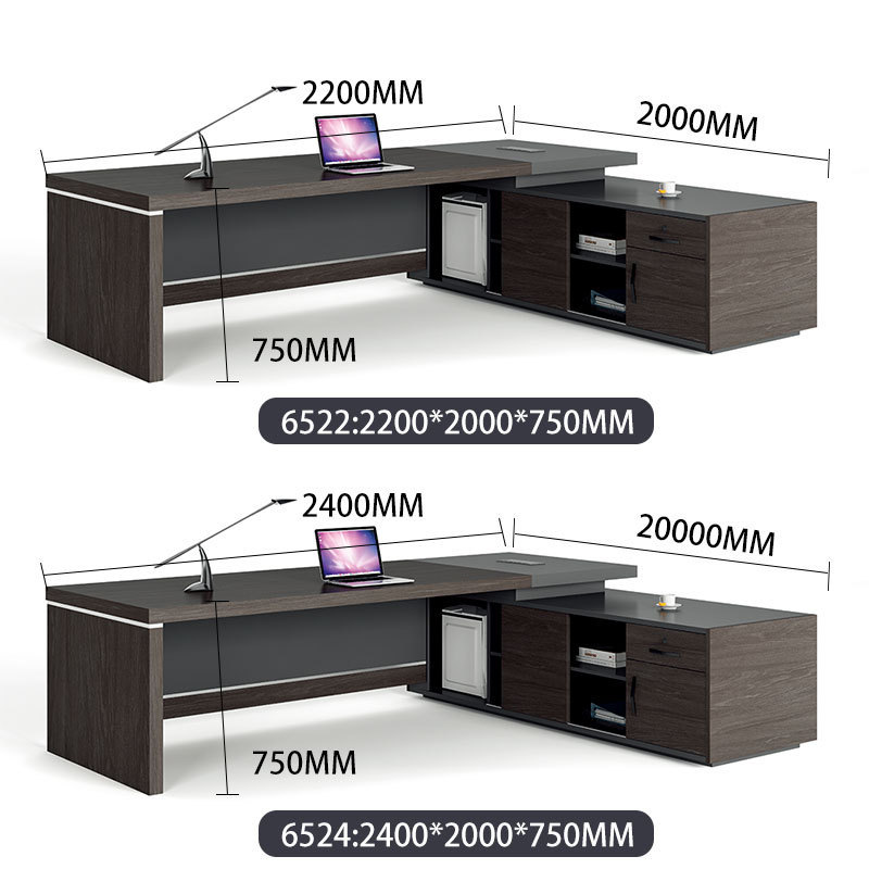 Executive Office Furniture L Shaped Computer Desk Office Table Modern  Melamine Office Desk Furniture